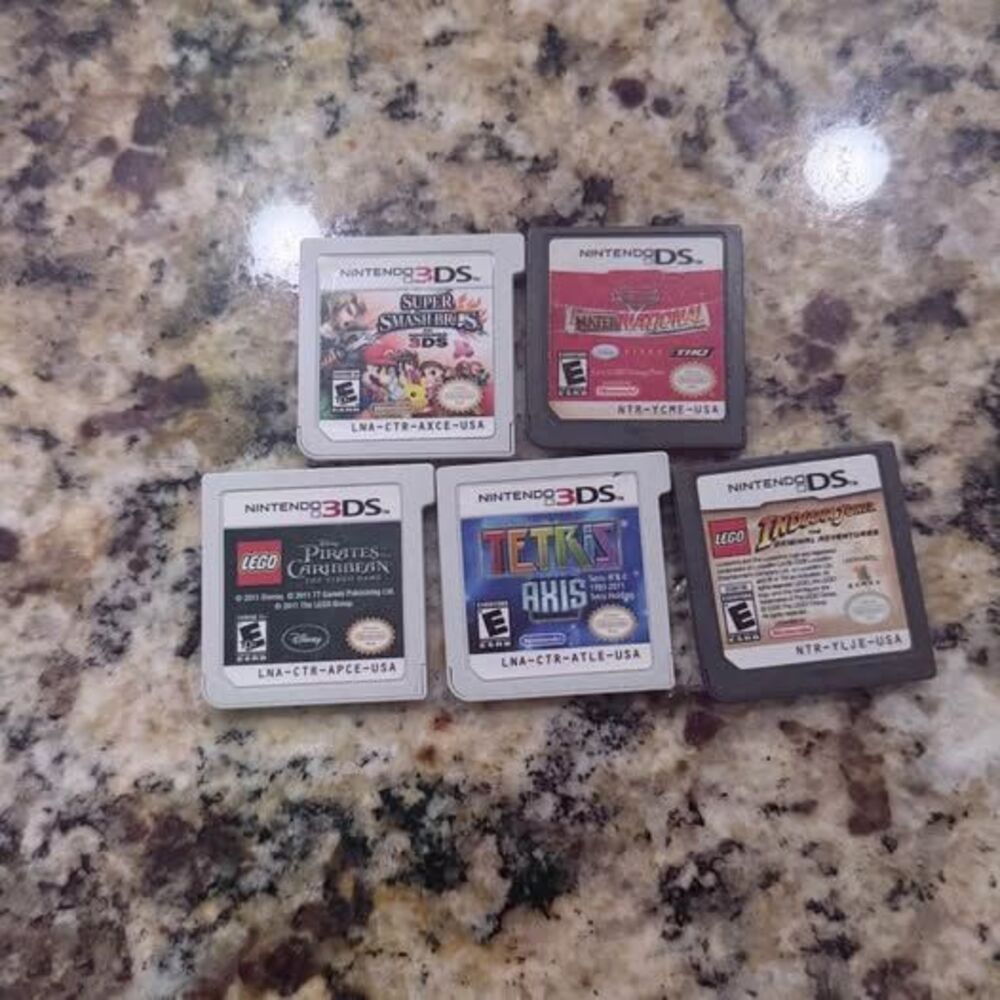 Nintendo 3DS & DS 5-Game Lot (Smash Bros, Tetris Axis, LEGO, & More)